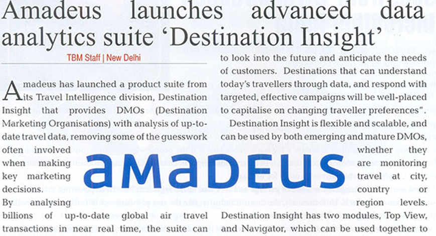 Amadeus launches advanced data analytics suit