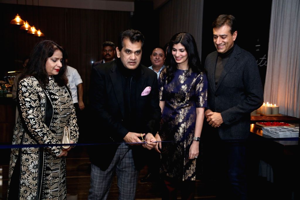 Amitabh Kant inaugurates a premium co-working space 'Upstage Club' at Aerocity in New Delhi