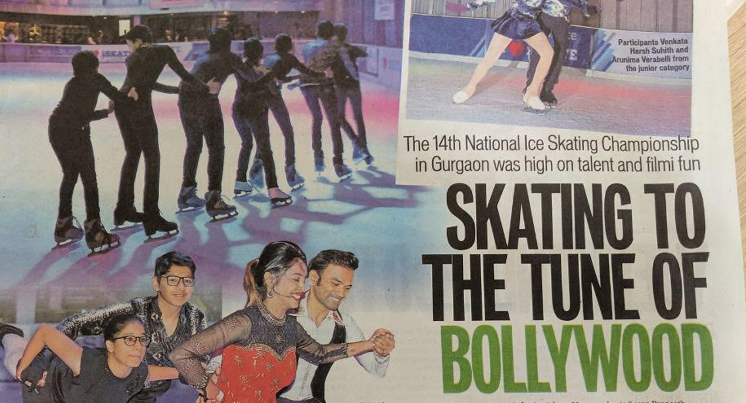 Skating to the tune of Bollywood
